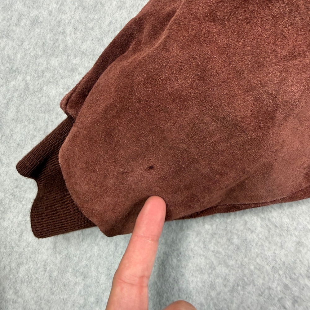 Vintage Mesa Ridge Jacket Mens XL Brown Suede Leather Western Sherpa Lined 90s - Picture 4 of 12